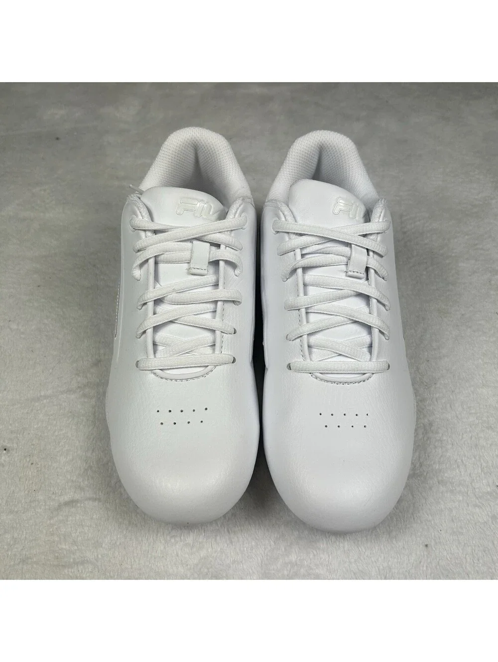 Fila Forlani Outline Flag Womens White Motorsport Inspired Sneakers Shoes 7.5